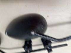 Set of Black Clamp-On Towing Mirrors