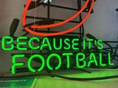 Budweiser "Because It's Football" Neon Sign