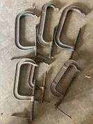 6 Metal C-Clamps