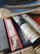 Welding Supplies on Pallet: Welder Wire, Welding Rods, Fluid Can