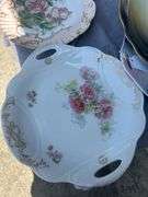Collection of Decorative Plates with Floral Designs