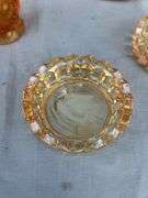 Assorted Amber Glass Dishes