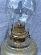 Pair of Glass Oil Lamps