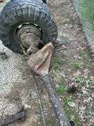 Set of Four Large Truck Wheels & Axles