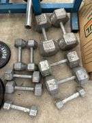 Weight Lifting Set with Bench, Barbell, and Dumbbells