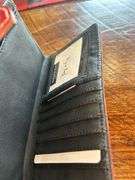 Hand Tooled Leather Wallet with Turquoise Accent