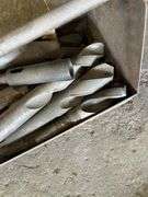 Large Lot of Drill Bits in Metal Box