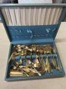 Silverplate Flatware Set with Case