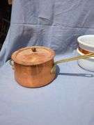 Copper Steamer Pot Set with Brass Handles