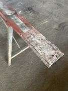 Metal Saw Horse with Wood Top