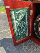 Brookstone Tournament Edition Dartboard Cabinet Set
