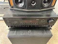 Denon AVR-2500 Receiver, Speaker, and Paradigm Subwoofer