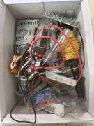 Box of Assorted Hand Tools and Electrical Supplies
