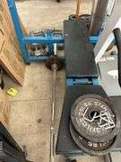 Weight Lifting Set with Bench, Barbell, and Dumbbells