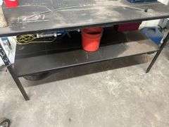 Metal Welding Table with Shelf