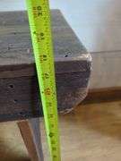 Rustic Dark Wood Bench