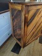 HANDCRAFTED WOODEN BAR OR COUNTER ON CASTERS