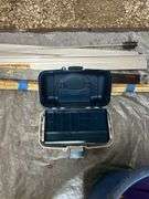 Bucket of Scuba Diving Fins and Plano Tackle Box