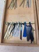 Wooden Box with Assorted Swiss Made Saw Blades