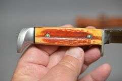 Case XX Bone Handled Hunting Knife With Leather Sheath,