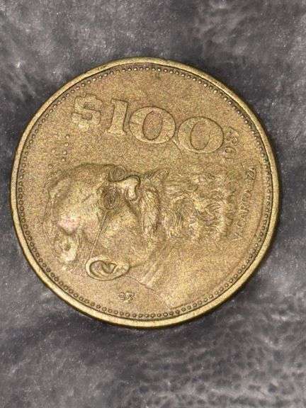 100 PESOS MEXICAN COIN image