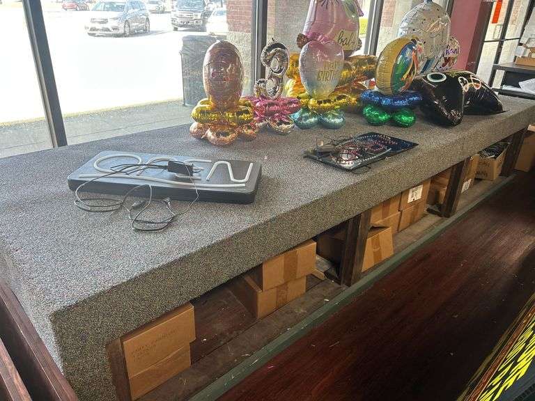 Commercial Display Counter with Open Sign