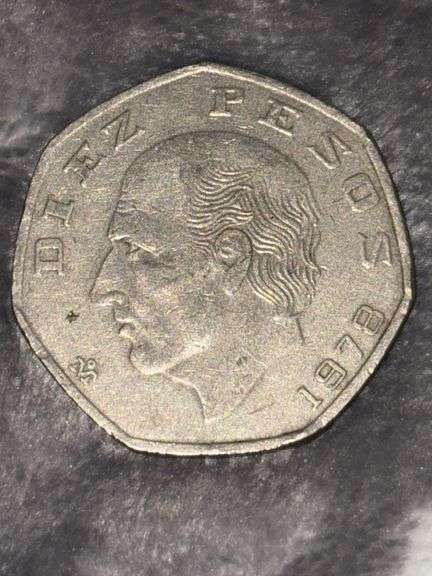 1978 MEXICAN 10 PESO COIN image