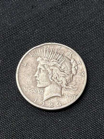 Three 1923 Peace Silver Dollars