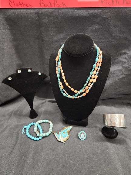 Turquoise and Coral Jewelry Collection image