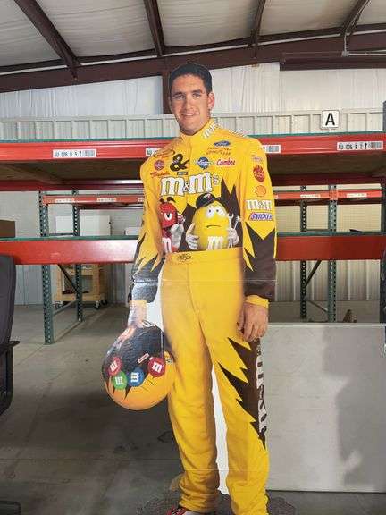 Elliott Sadler M&M's NASCAR Cardboard Cutout Standee image