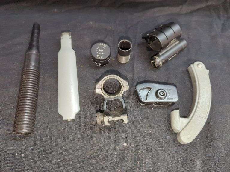 Assorted Firearm Accessories: LaserScope, Tool, Mount