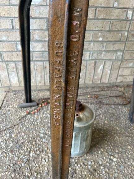 Hayes F. Stiths & Sons Co Buffalo NY Iron Meat Grinder with Can image