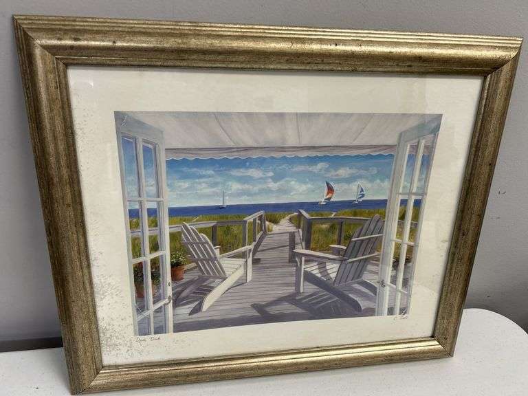 Framed Print - "Dune Deck" by C. Sasso