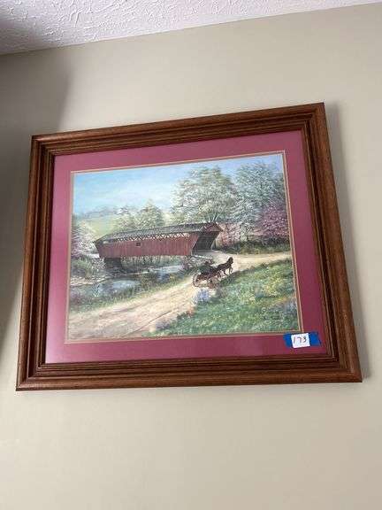 Fred Thrasher Limited Edition Print - Covered Bridge Scene image