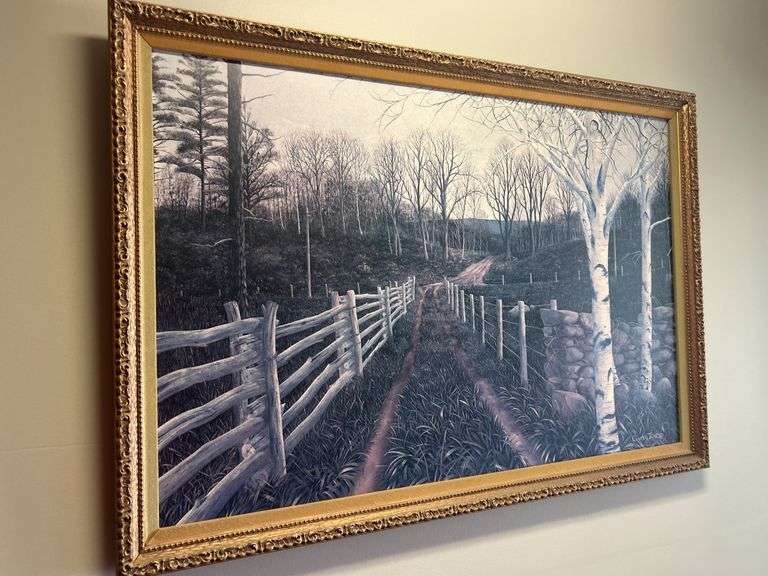 Framed Landscape Print by G. Von Trier image