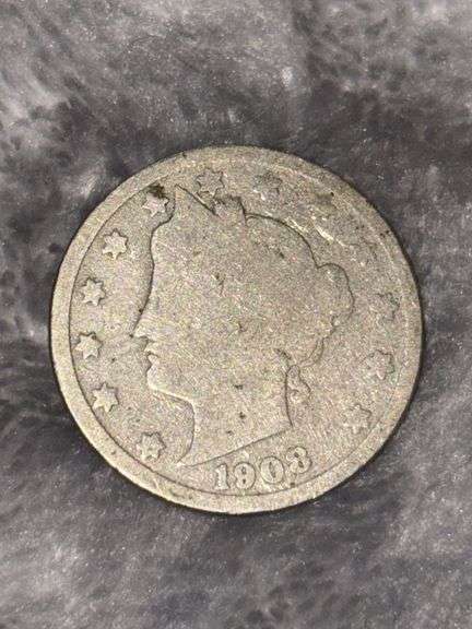 LIBERTY V NICKEL 1908 image