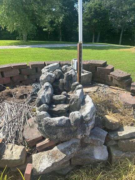 Rock Waterfall Fountain Outdoor Decor