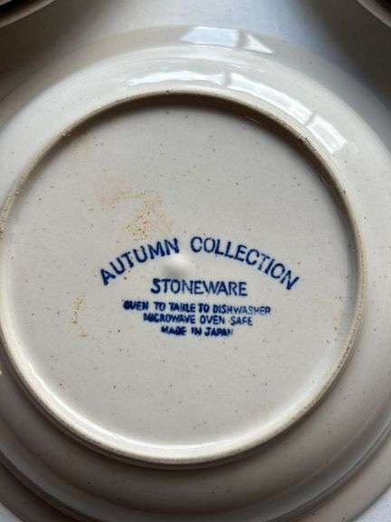 Autumn Collection Stoneware Dishes Made in Japan