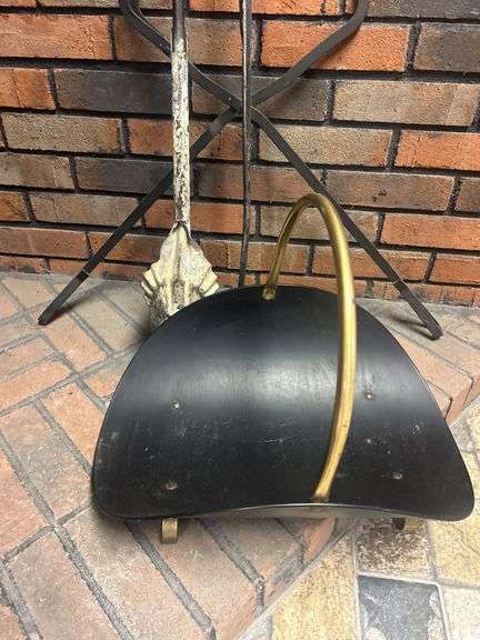 Fireplace Set with Log Holder and Tools