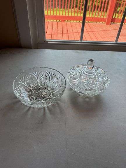 Two Foster Glass Bowls image