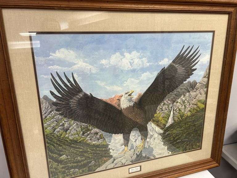 Framed Limited Edition Bald Eagle Print by Steve St. Clair