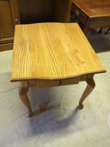 Small Wooden Side Table with Drawer