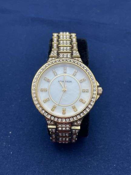 Armitron Women's Gold Tone Crystal Watch image