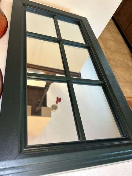 Mixed Home Decor Lot: Mirror, Clock, and Wall Hangings