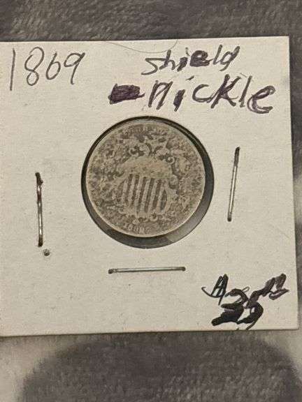 1868 OR 1869 SHIELD NICKLE image