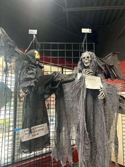 Hanging Skeleton Reaper Decoration