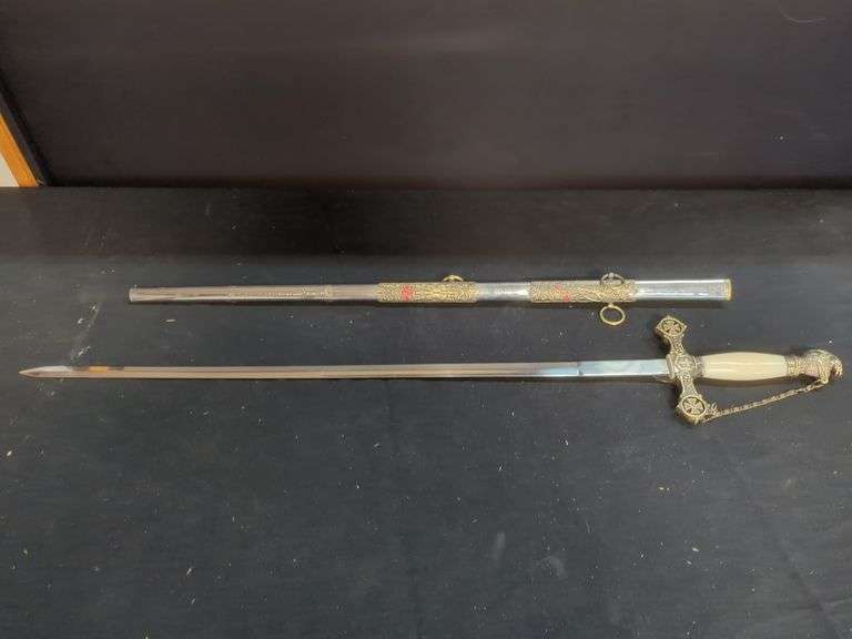 Decorative Masonic Sword with Scabbard