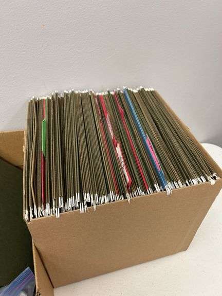 Boxes of Hanging File Folders