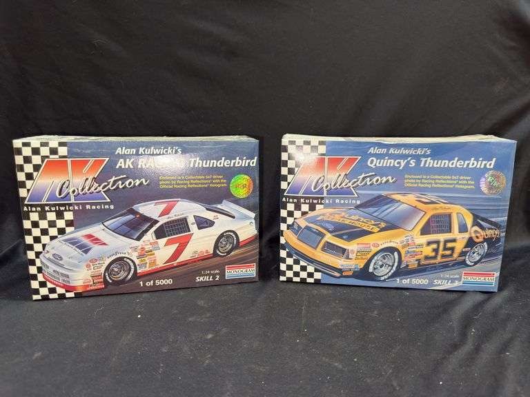 Alan Kulwicki AK Racing & Quincy's Thunderbird Model Kits