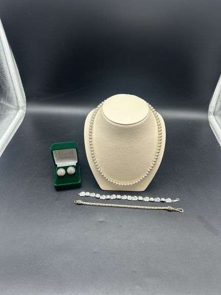 Necklace, Bracelet, and Earring Set image